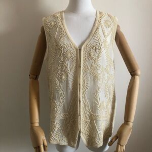 Vintage silk vest
